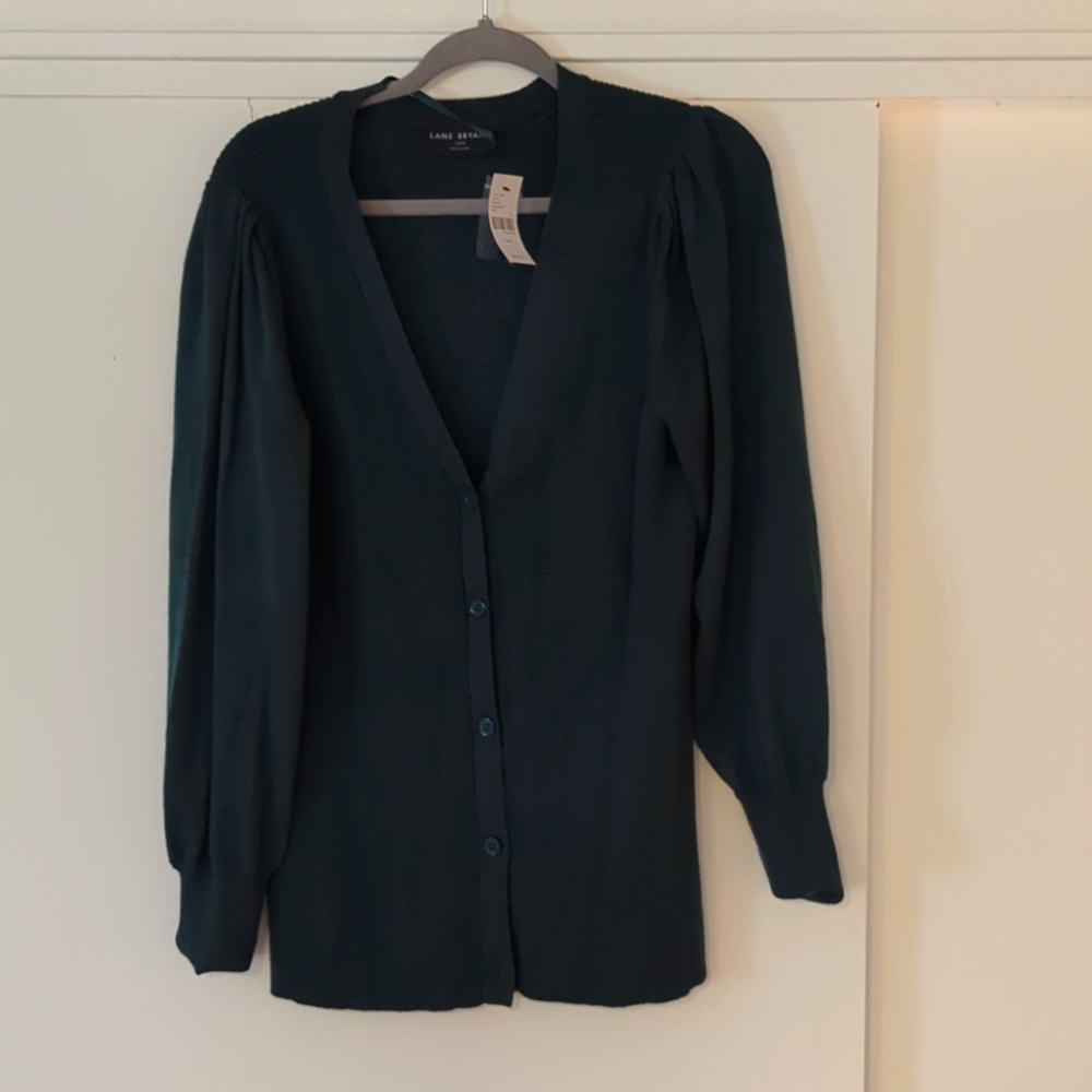 Dark emerald green cardigan